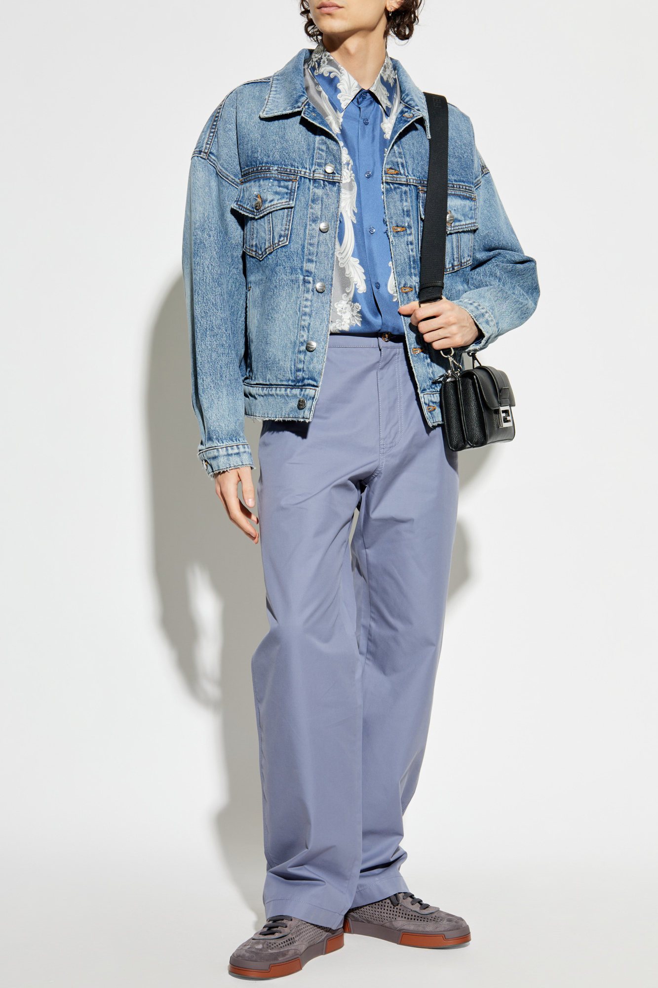 2025年レディースファッション福袋特集 Medusa with shirt Silk Versace Cameo Clothing Men's | print その他